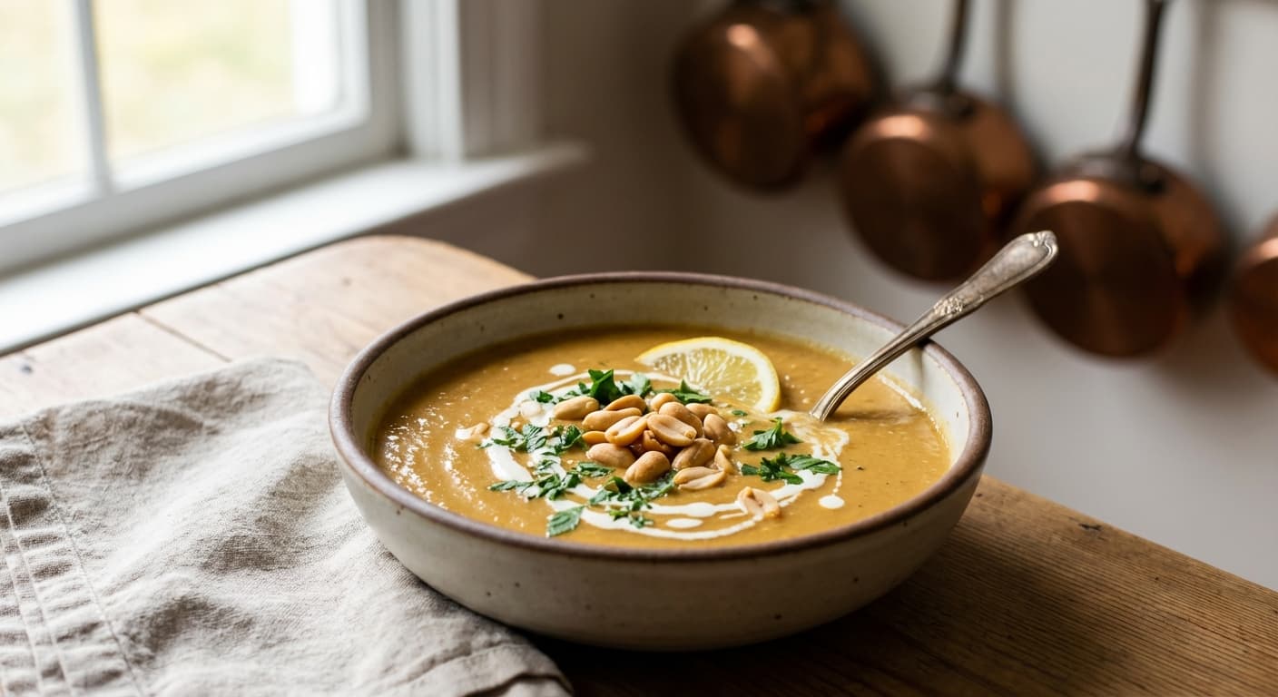 Soop-e Badam Zamini — Persian Peanut Soup - authentic persian recipe