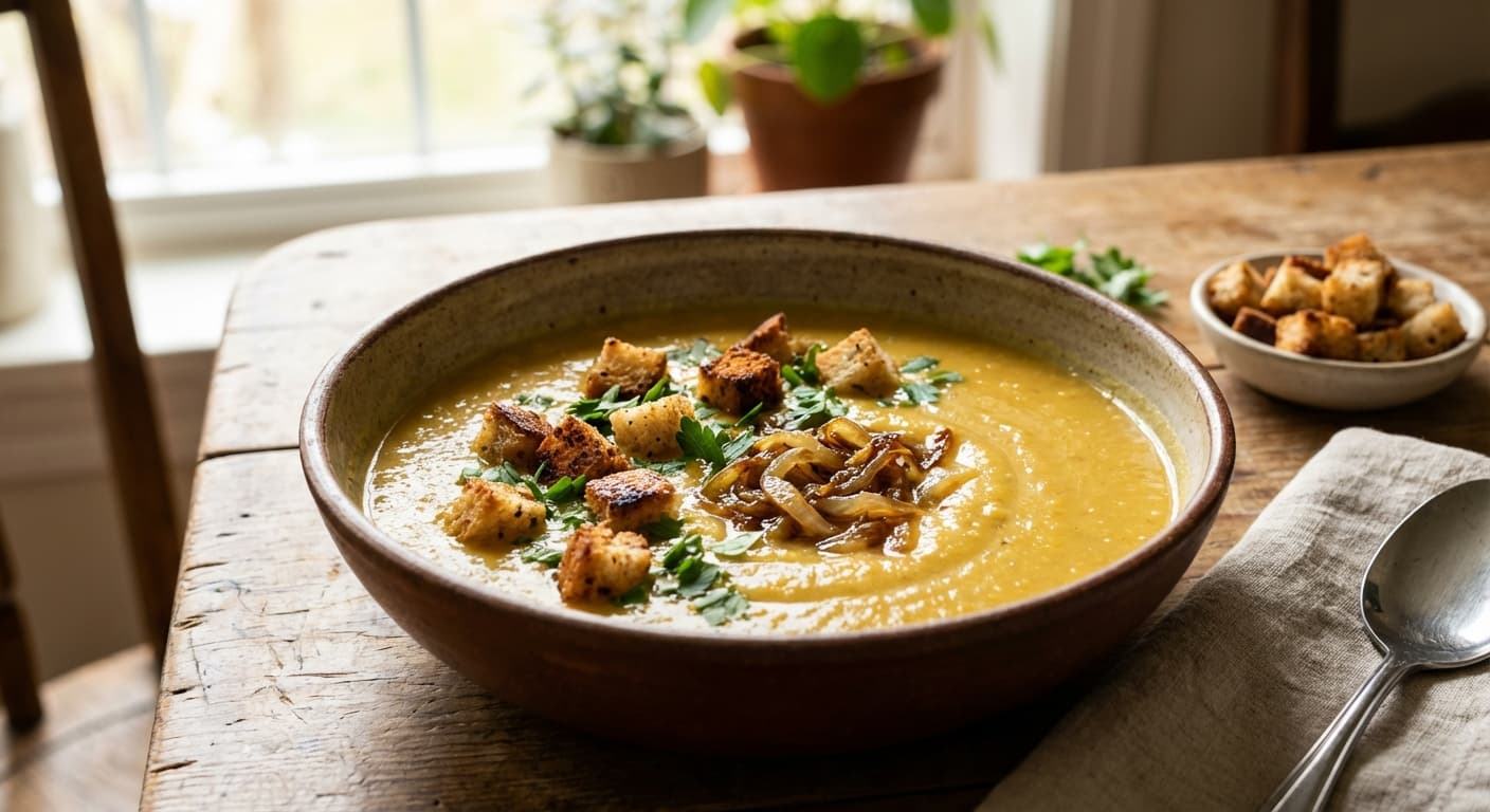 Soop-e Lapeh — Persian Velvety Split Pea Soup - authentic persian recipe