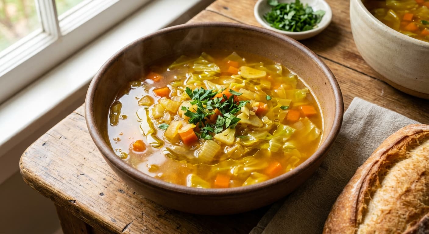 Soop Kalam va Havij — Persian Cabbage and Carrot Soup - authentic persian recipe