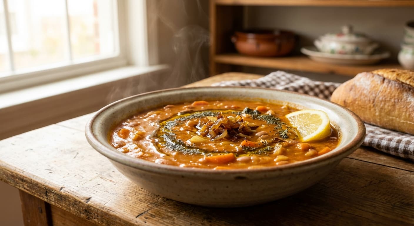 Soup-e Loobia Chiti — Persian Pinto Bean & Vegetable Soup - authentic persian recipe