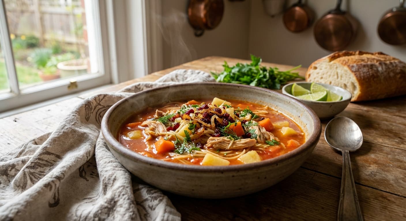 Soup-e Morgh — Persian Dill Chicken Noodle Soup - authentic persian recipe