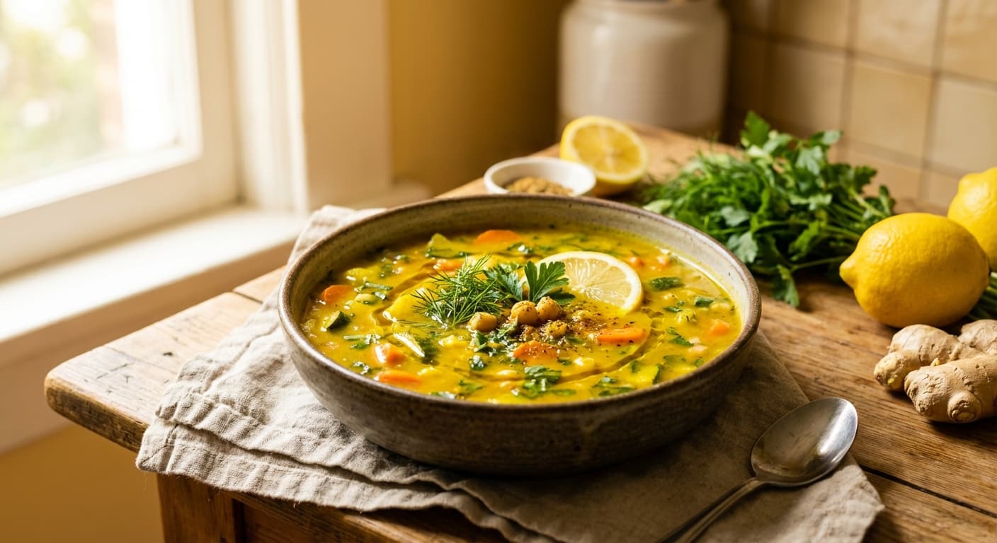Sup-e Sabzijat — Persian-Style Aromatic Vegetable Soup - authentic persian recipe